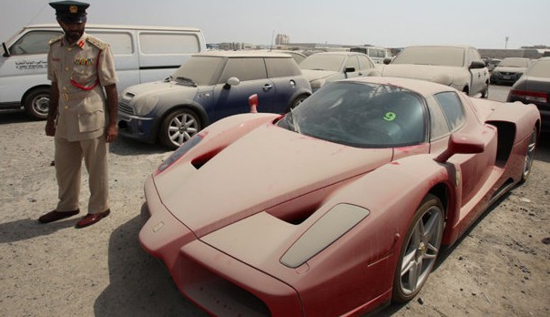 ENZO REPO DUBAI FERRARI REPOSSESSION FERRARIS REPOSSESSED REPOSSESSION OF FERRARI IN DUBAI MIDDLE EAST